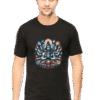 Black Quadruple Dance of Creation Unisex T-Shirt