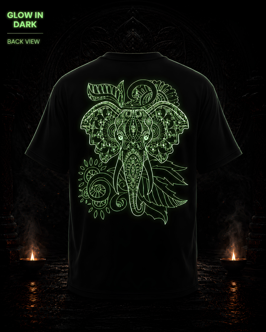 Psy Elephant Glow in Dark Unisex T-Shirts