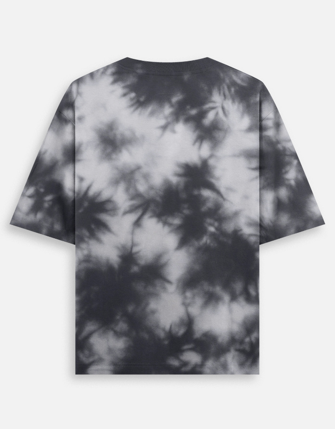 Black & white Unisex Tie Dye Oversized T-Shirt