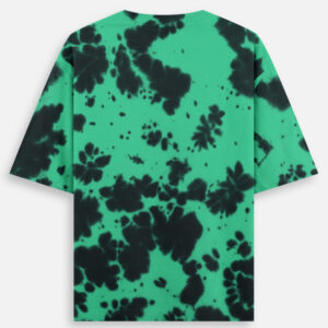 Green & Black Unisex Tie Dye Oversized T-Shirt