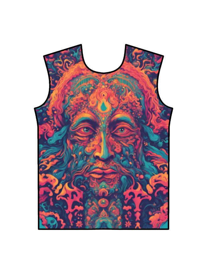 Deep Face Unisex AOP T-Shirt