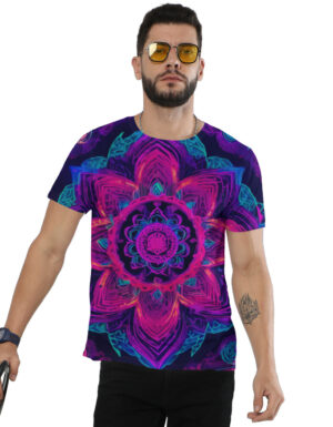 Neon Mandala Unisex AOP T-Shirt