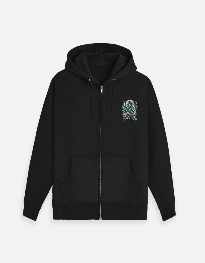 Epic Wisdom Ganesha Unisex Zip Hoodie