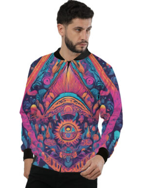 Mushroom Trip Unisex AOP Bomber Jacket