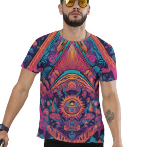 Mushroom Trip Unisex AOP T-Shirt