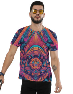 Mushroom Trip Unisex AOP T-Shirt