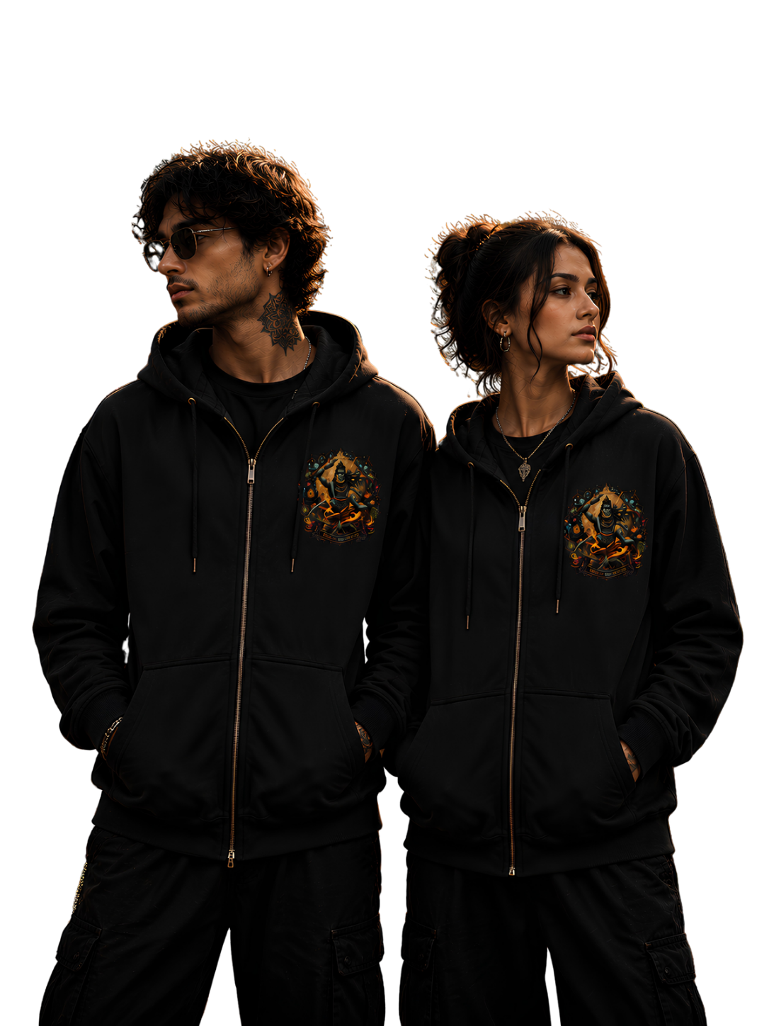 Unisex zip Hoodies